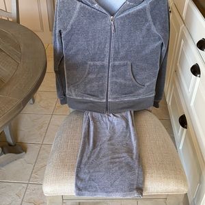Grey active wear pants and jacket